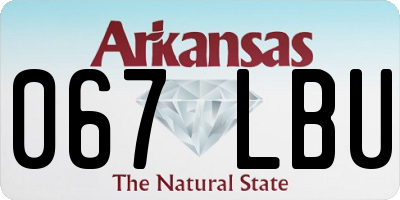 AR license plate 067LBU