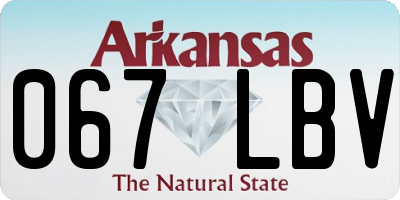 AR license plate 067LBV
