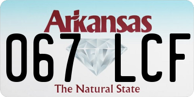 AR license plate 067LCF