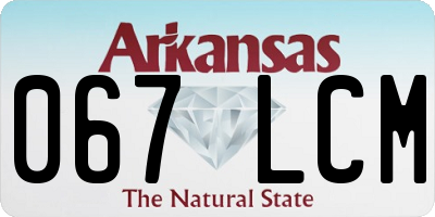 AR license plate 067LCM