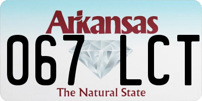 AR license plate 067LCT