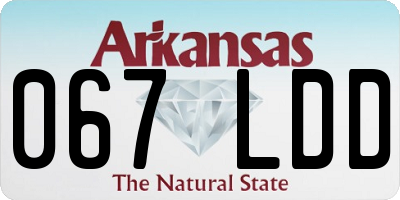 AR license plate 067LDD