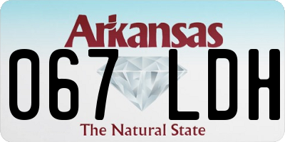 AR license plate 067LDH