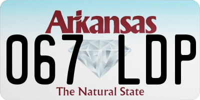 AR license plate 067LDP