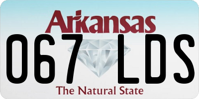 AR license plate 067LDS