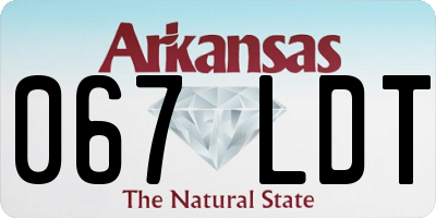 AR license plate 067LDT
