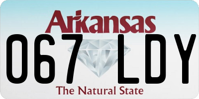 AR license plate 067LDY