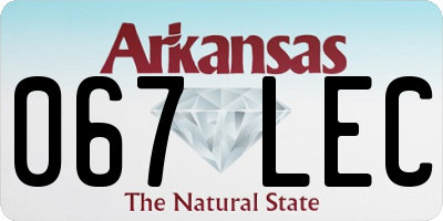 AR license plate 067LEC
