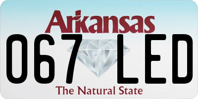 AR license plate 067LED