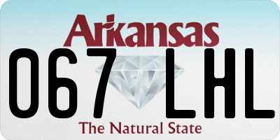 AR license plate 067LHL