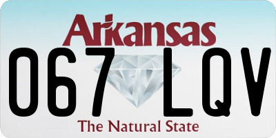 AR license plate 067LQV