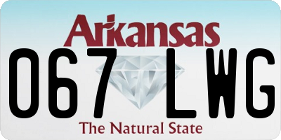 AR license plate 067LWG