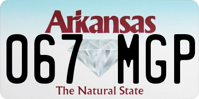AR license plate 067MGP