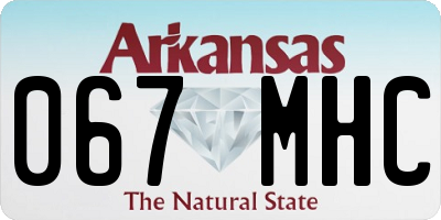 AR license plate 067MHC