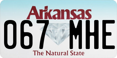 AR license plate 067MHE
