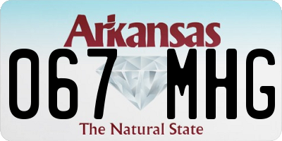 AR license plate 067MHG