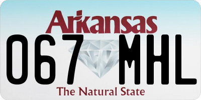 AR license plate 067MHL