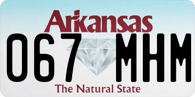 AR license plate 067MHM