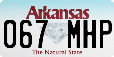 AR license plate 067MHP