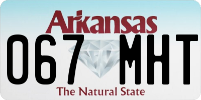 AR license plate 067MHT