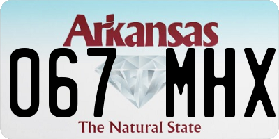 AR license plate 067MHX