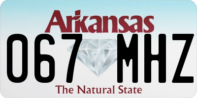 AR license plate 067MHZ