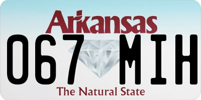 AR license plate 067MIH