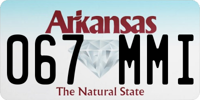 AR license plate 067MMI