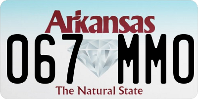 AR license plate 067MMO
