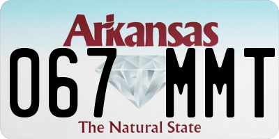 AR license plate 067MMT