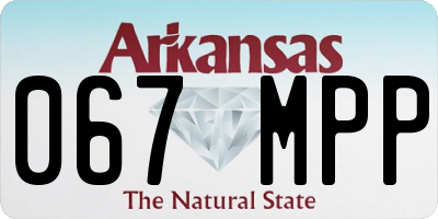 AR license plate 067MPP