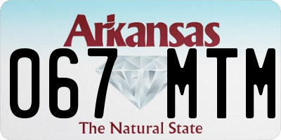 AR license plate 067MTM