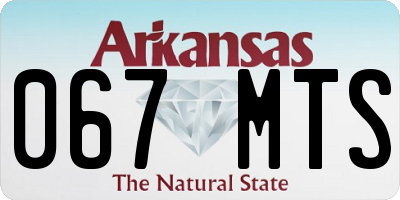 AR license plate 067MTS