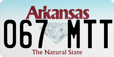 AR license plate 067MTT