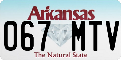 AR license plate 067MTV