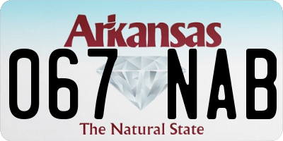 AR license plate 067NAB