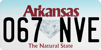 AR license plate 067NVE