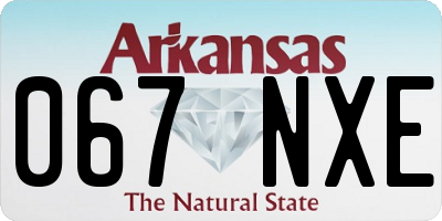 AR license plate 067NXE