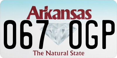AR license plate 067OGP