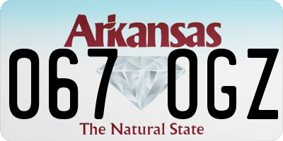 AR license plate 067OGZ