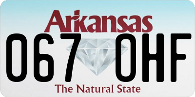 AR license plate 067OHF