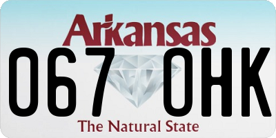 AR license plate 067OHK