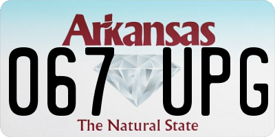 AR license plate 067UPG