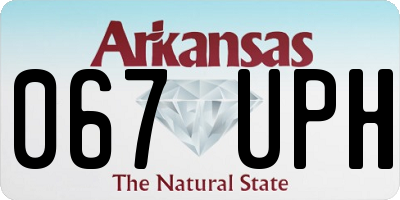 AR license plate 067UPH