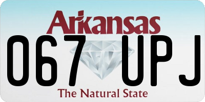AR license plate 067UPJ