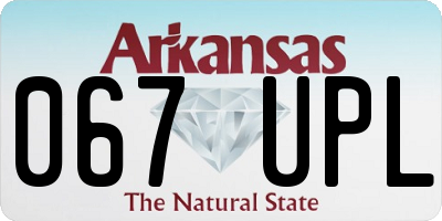AR license plate 067UPL