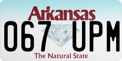 AR license plate 067UPM