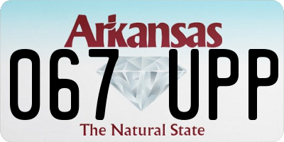 AR license plate 067UPP