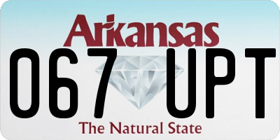 AR license plate 067UPT