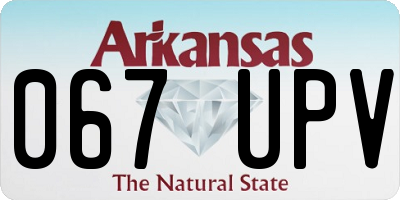 AR license plate 067UPV